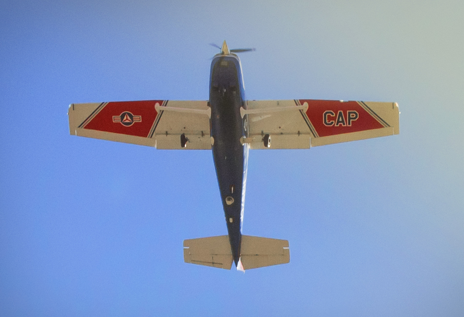 Civil Air Patrol Cessna 172 flies mission