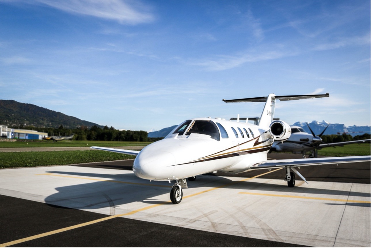 Cessna Citation in flight