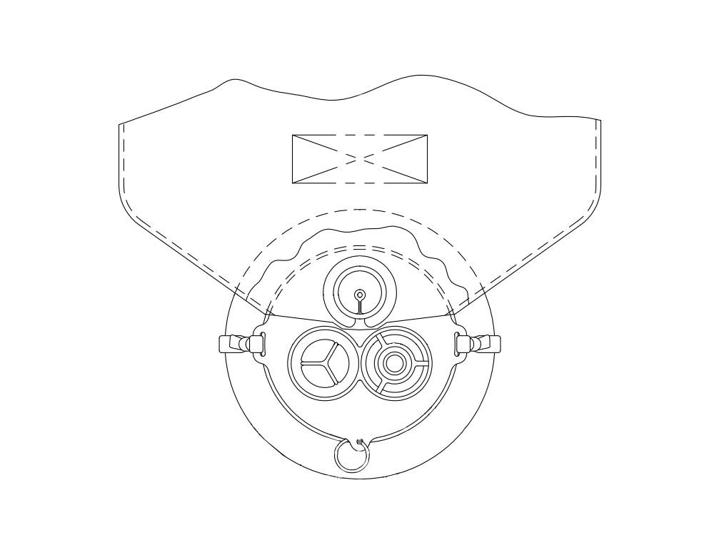 aircraft passenger oxygen mask 289-601-228
